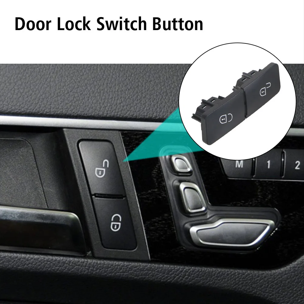 Car Accessories For Mercedes Benz C GLK W204 E Class W212 W207 Car Interior Left Right Door Lock Switch Button Replacement