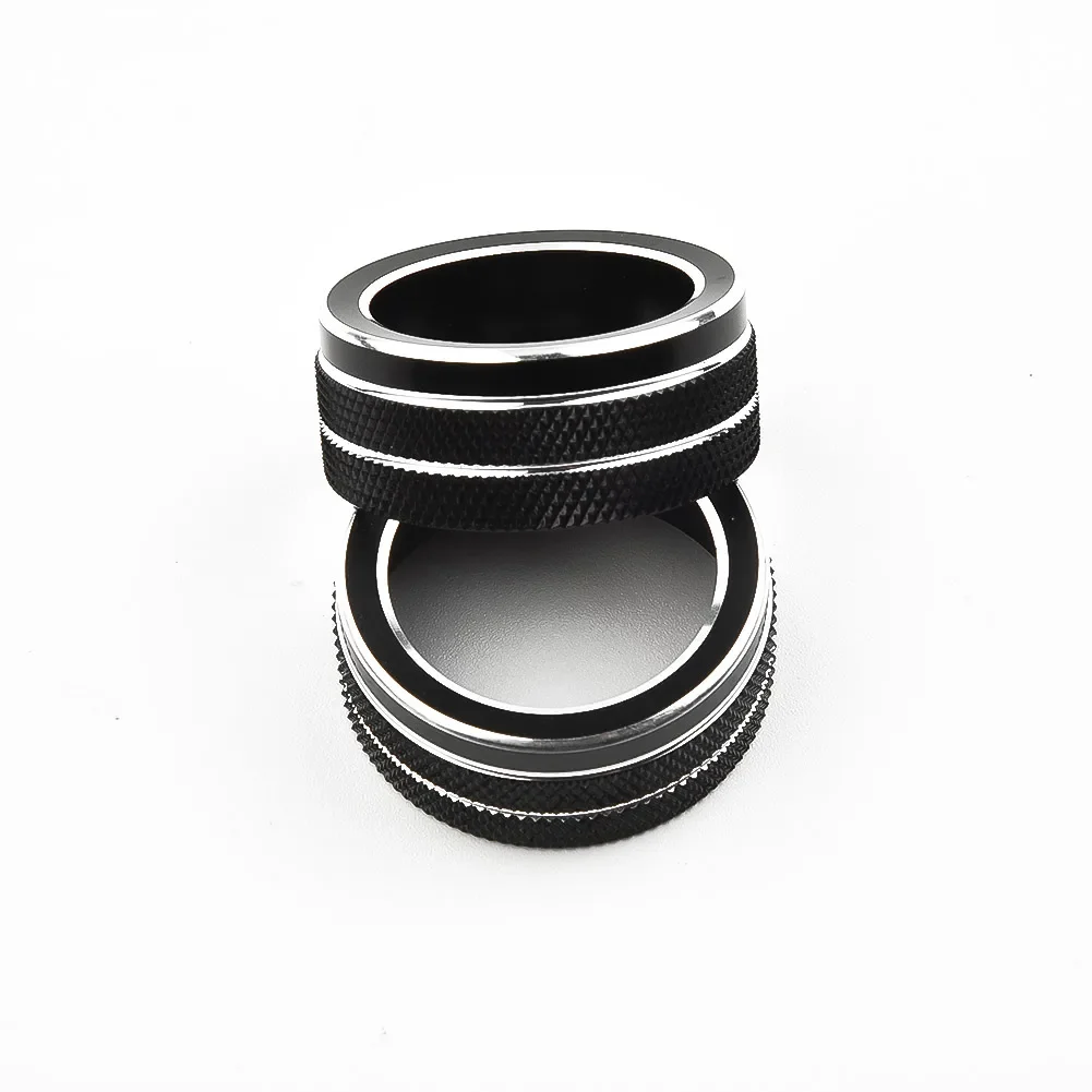 For Toyota Corolla 2019 2020 2021 2Pcs Car AC Climate Control Knob Trim Button Cover Auto Accessories Car AC Control Knobs Ring