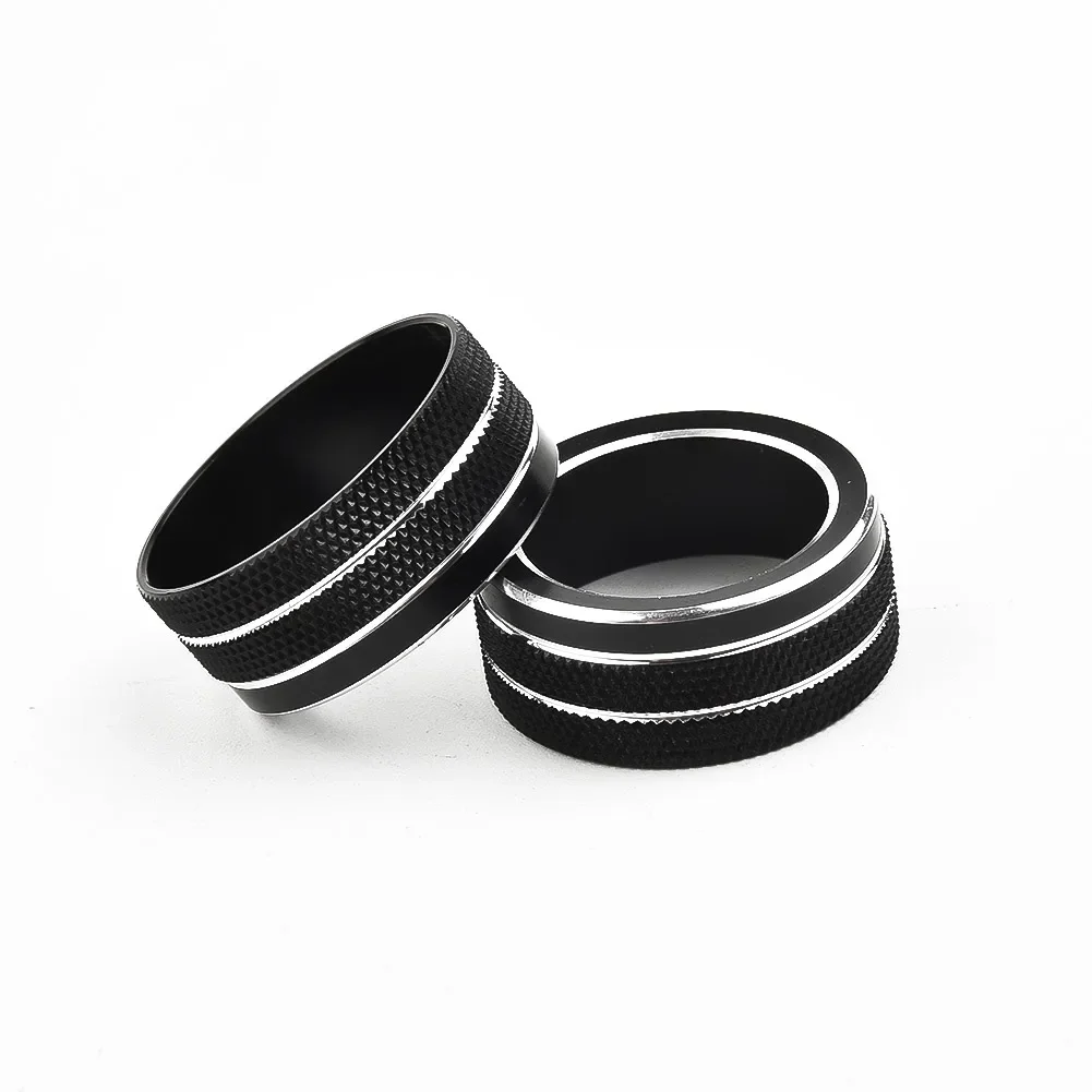 For Toyota Corolla 2019 2020 2021 2Pcs Car AC Climate Control Knob Trim Button Cover Auto Accessories Car AC Control Knobs Ring