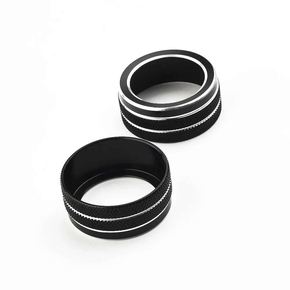 For Toyota Corolla 2019 2020 2021 2Pcs Car AC Climate Control Knob Trim Button Cover Auto Accessories Car AC Control Knobs Ring