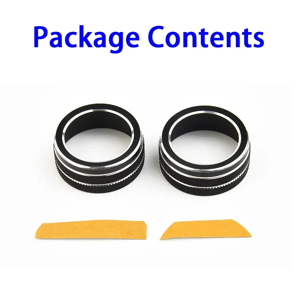 For Toyota Corolla 2019 2020 2021 2Pcs Car AC Climate Control Knob Trim Button Cover Auto Accessories Car AC Control Knobs Ring