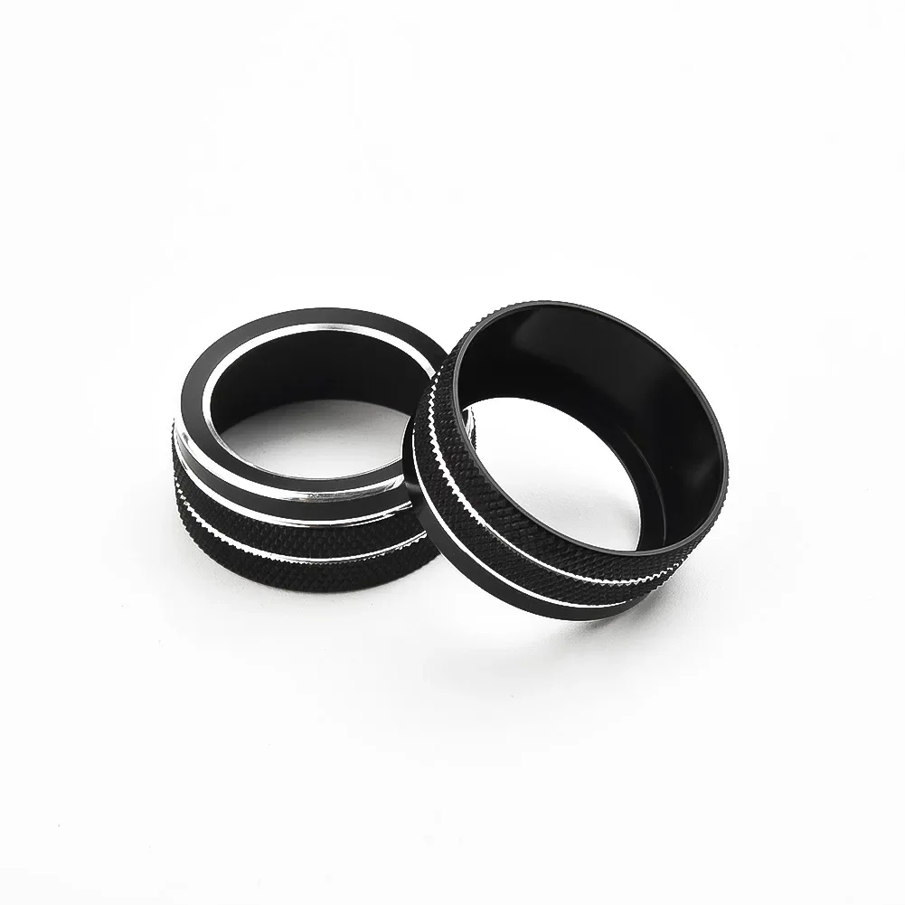 For Toyota Corolla 2019 2020 2021 2Pcs Car AC Climate Control Knob Trim Button Cover Auto Accessories Car AC Control Knobs Ring