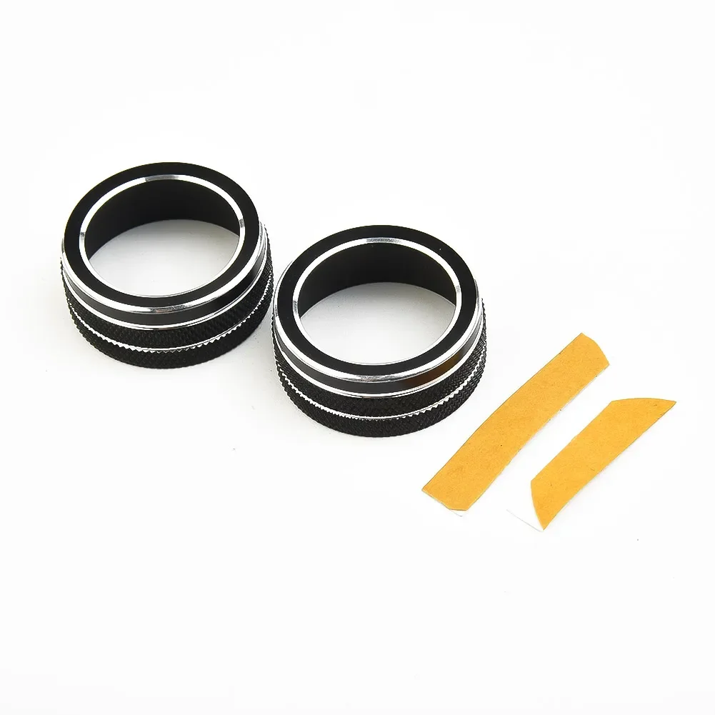 For Toyota Corolla 2019 2020 2021 2Pcs Car AC Climate Control Knob Trim Button Cover Auto Accessories Car AC Control Knobs Ring