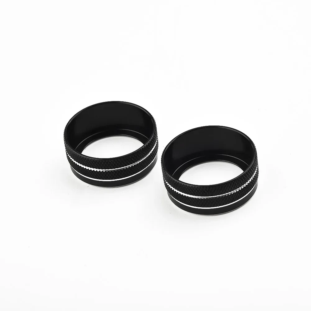 For Toyota Corolla 2019 2020 2021 2Pcs Car AC Climate Control Knob Trim Button Cover Auto Accessories Car AC Control Knobs Ring