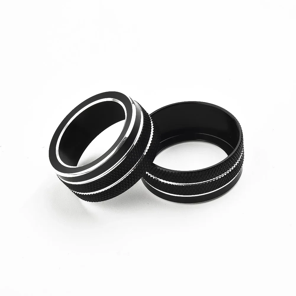 For Toyota Corolla 2019 2020 2021 2Pcs Car AC Climate Control Knob Trim Button Cover Auto Accessories Car AC Control Knobs Ring