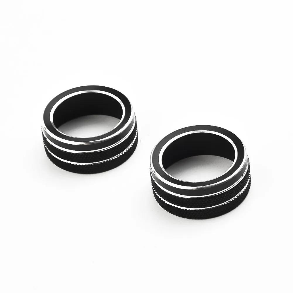 For Toyota Corolla 2019 2020 2021 2Pcs Car AC Climate Control Knob Trim Button Cover Auto Accessories Car AC Control Knobs Ring