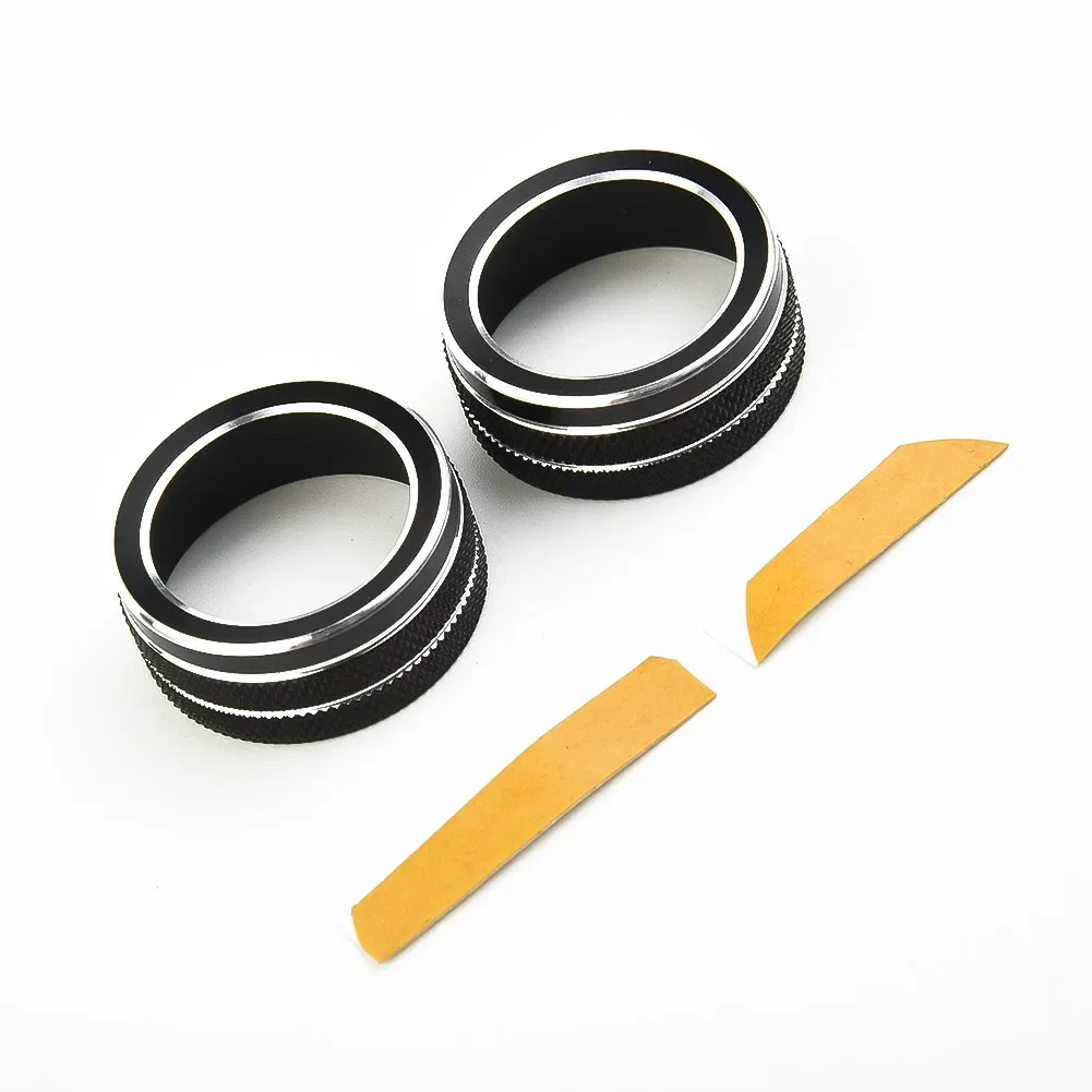 For Toyota Corolla 2019 2020 2021 2Pcs Car AC Climate Control Knob Trim Button Cover Auto Accessories Car AC Control Knobs Ring