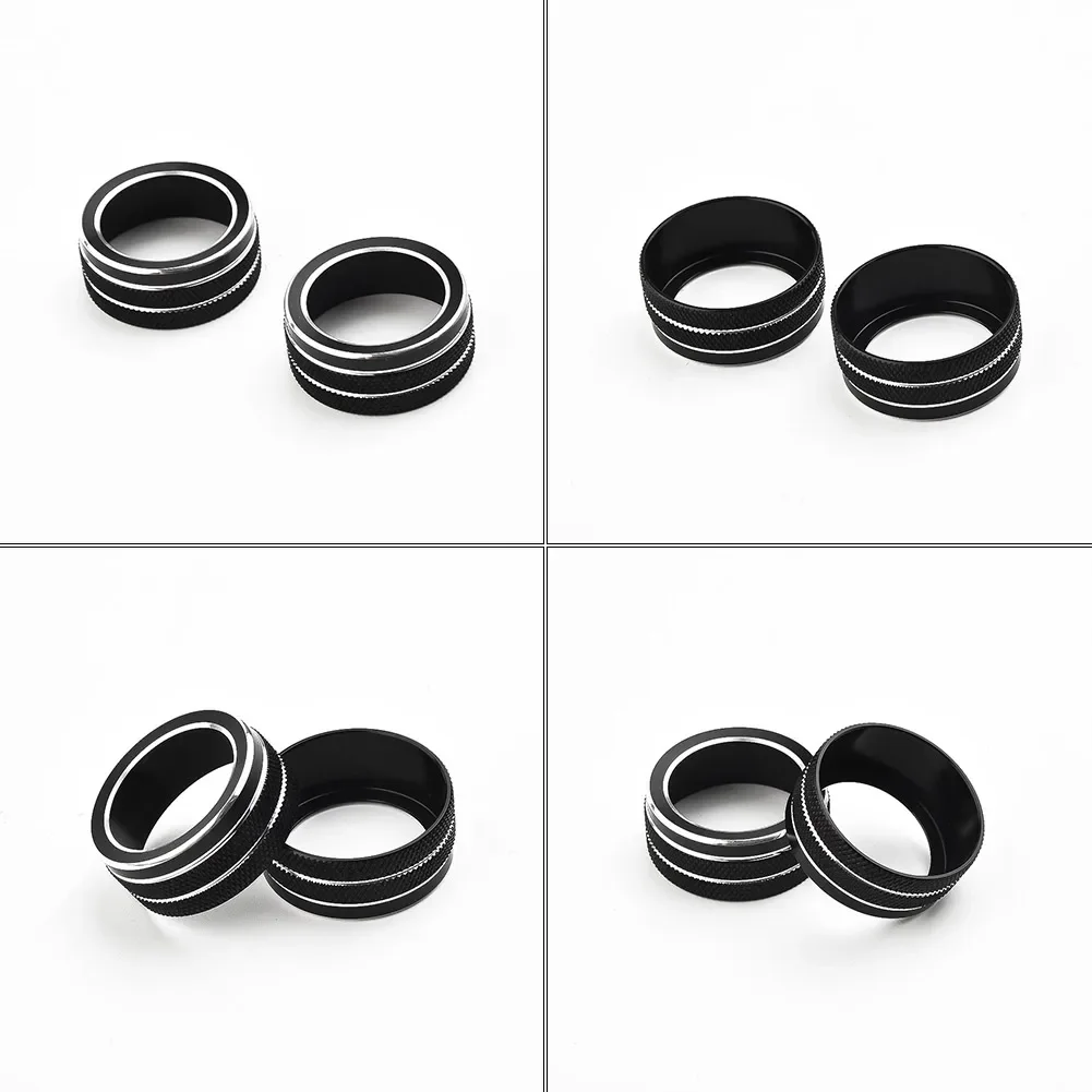 For Toyota Corolla 2019 2020 2021 2Pcs Car AC Climate Control Knob Trim Button Cover Auto Accessories Car AC Control Knobs Ring