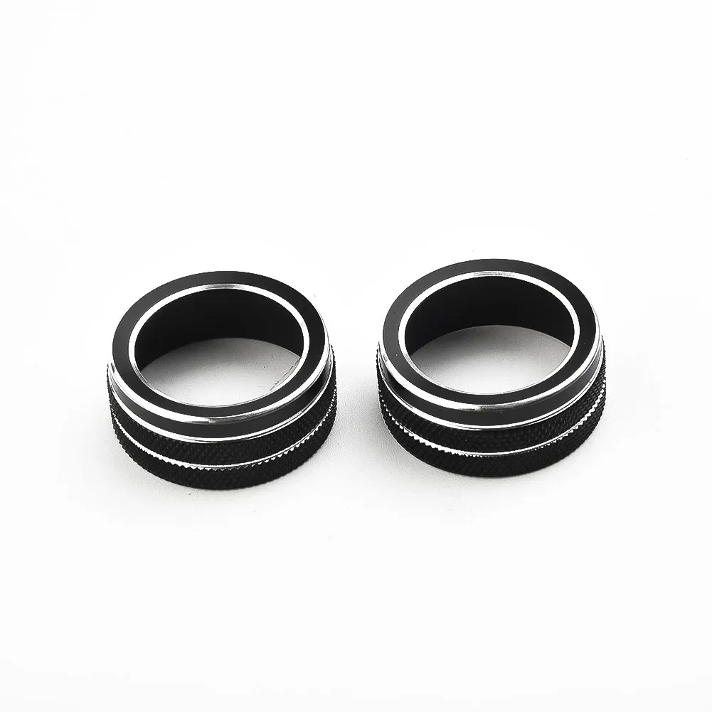 For Toyota Corolla 2019 2020 2021 2Pcs Car AC Climate Control Knob Trim Button Cover Auto Accessories Car AC Control Knobs Ring