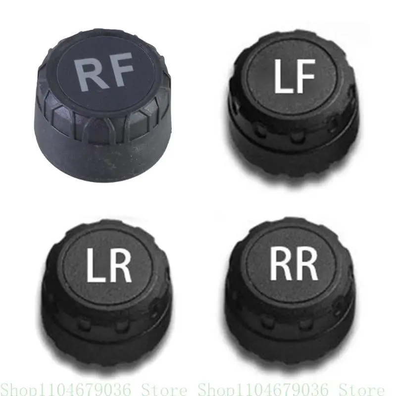 TPMS Car Tire Pressure Monitoring System Wireless Solar Power Security Device Adjustment Durable External Sensors