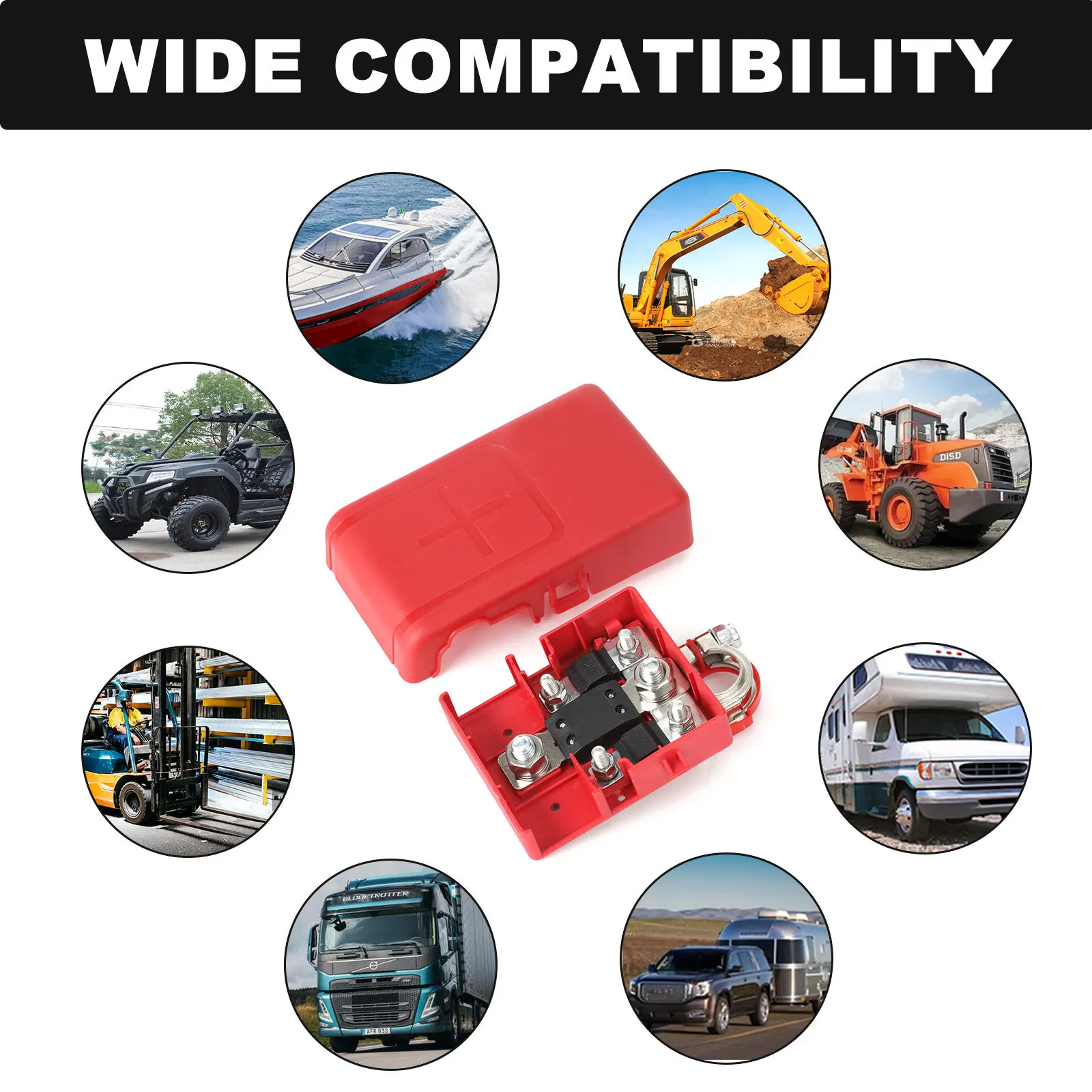 Battery Terminal Fused 32V 400A Car Release Distribution Clamp Connectors For OPEL Movano 1998 – 2003 Terminals For Car Battery