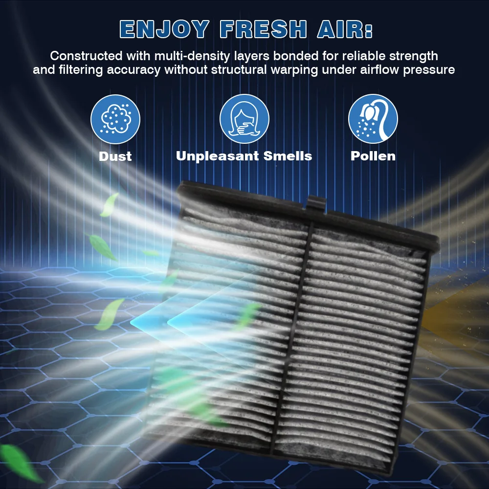 BDTS61J6X, MP111BDGF, BDGF-61-J6X Car Activated Cabin Cabon Air Filter For Mazda 3 CX-30 2019 2020 2021 2022 2023 CX-50 2023