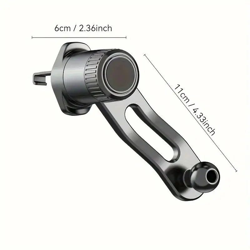 Car phone Holder For 17mm Ball Head Air outlet Car accessories 360° Rotation Hook air conditioning port extension rod