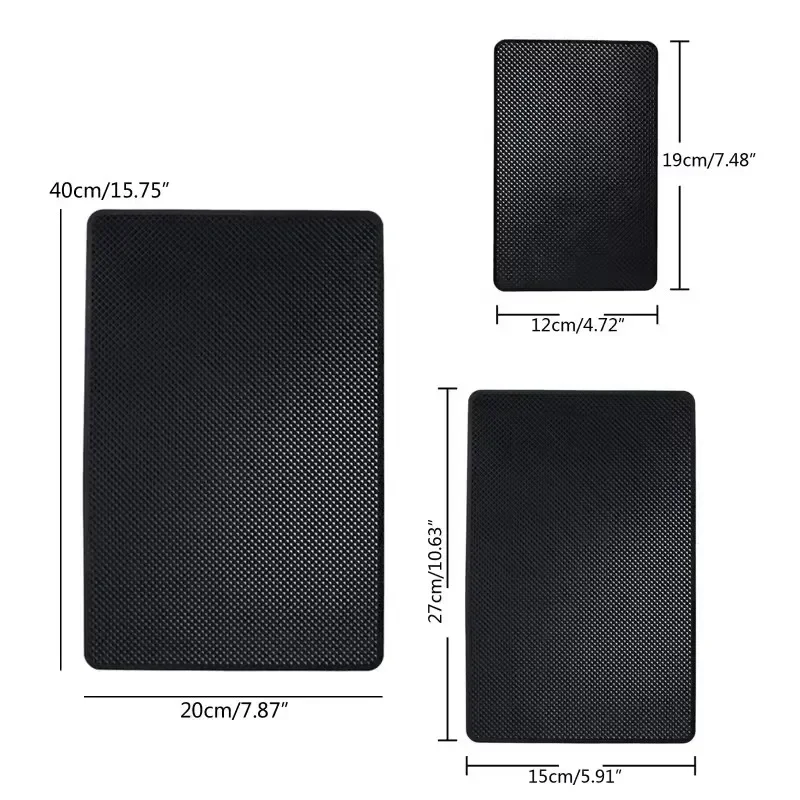 Car Dashboard Sticky Non-slip PVC Silicone Mat Multifunctional Universal Cell Phone Key Storage Mats Auto Interior Accessories