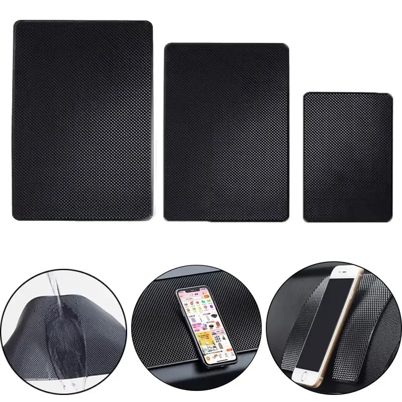 Car Dashboard Sticky Non-slip PVC Silicone Mat Multifunctional Universal Cell Phone Key Storage Mats Auto Interior Accessories