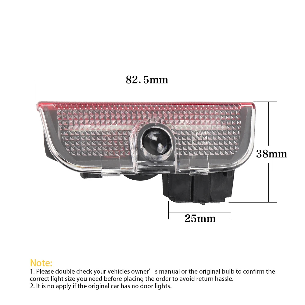2PCS LED Car Door Warning Logo Projector Welcome Light Accessories For SKODA Superb MK2 2 MK3 3 3U 3V 3T B5 B6 B7 B8 2009 - 2020