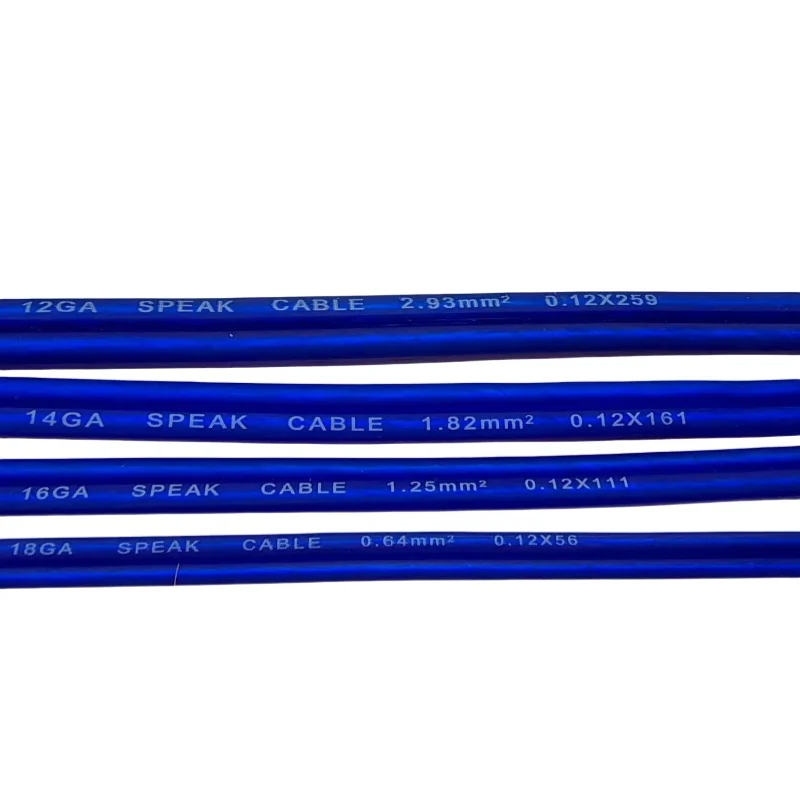 1 meter 5meter 18GA 16GA 14GA 12GAMatte Pure Copper Speaker Cable, Audio Cable, Speaker Cable, Audio Connection Cable
