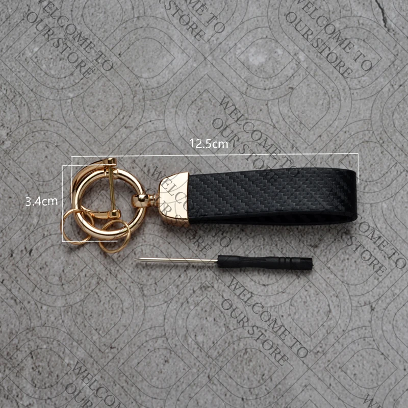For Vauxhall Logo Meriva Vectra VXR Astra Insignia GTC Vivaro Junior Car Carbon Fiber Leather Car KeyChain Custom Key Rings Gift