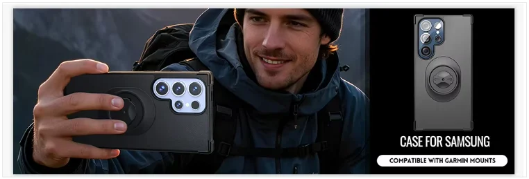 Shockproof Case for Garmin Bike Mounts / Holders For Apple iPhone 17 16 15 14 13 12 11 8 7 Pro X Max Plus SE Protective Cover