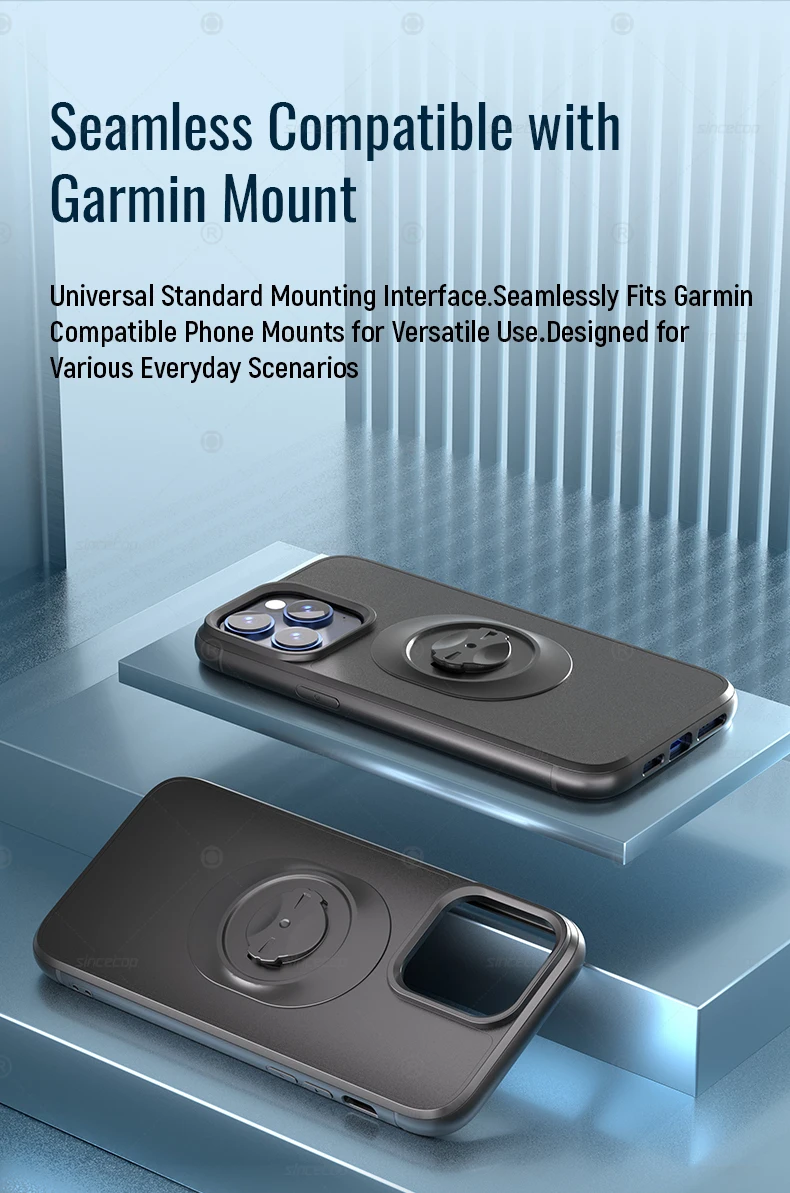 Shockproof Case for Garmin Bike Mounts / Holders For Apple iPhone 17 16 15 14 13 12 11 8 7 Pro X Max Plus SE Protective Cover