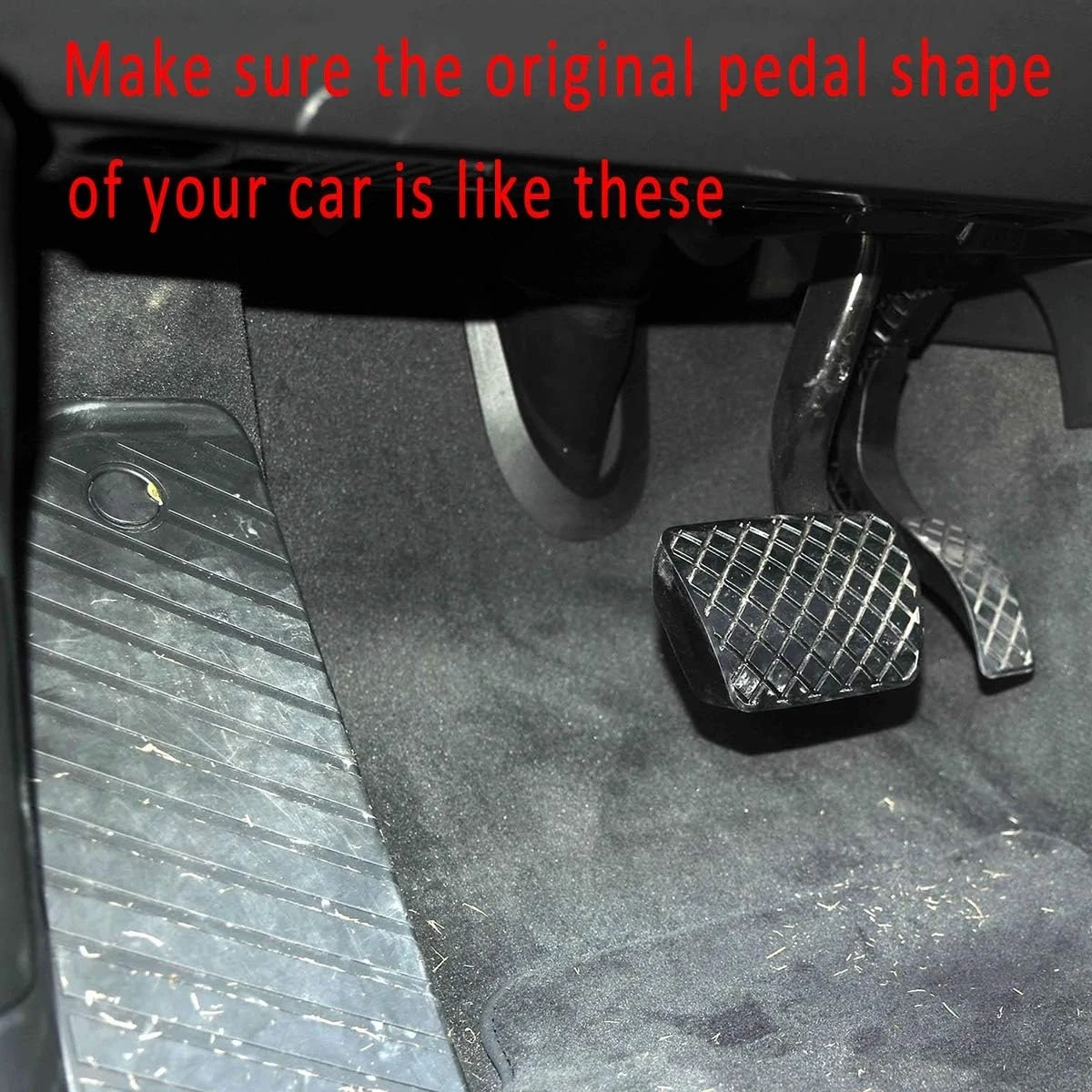 LHD Gas Accelerator Brake Footrest Pedal Cover for Audi Q7 Q8 2017-2025,Porsche Cayenne 2020-2024,Touareg 2019-2024 Pedal Covers