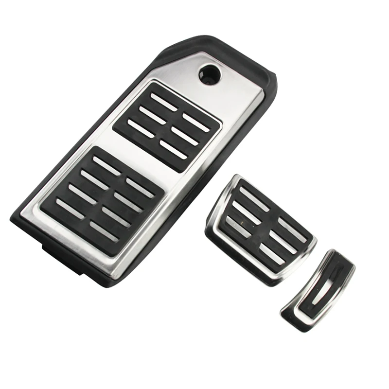 LHD Gas Accelerator Brake Footrest Pedal Cover for Audi Q7 Q8 2017-2025,Porsche Cayenne 2020-2024,Touareg 2019-2024 Pedal Covers
