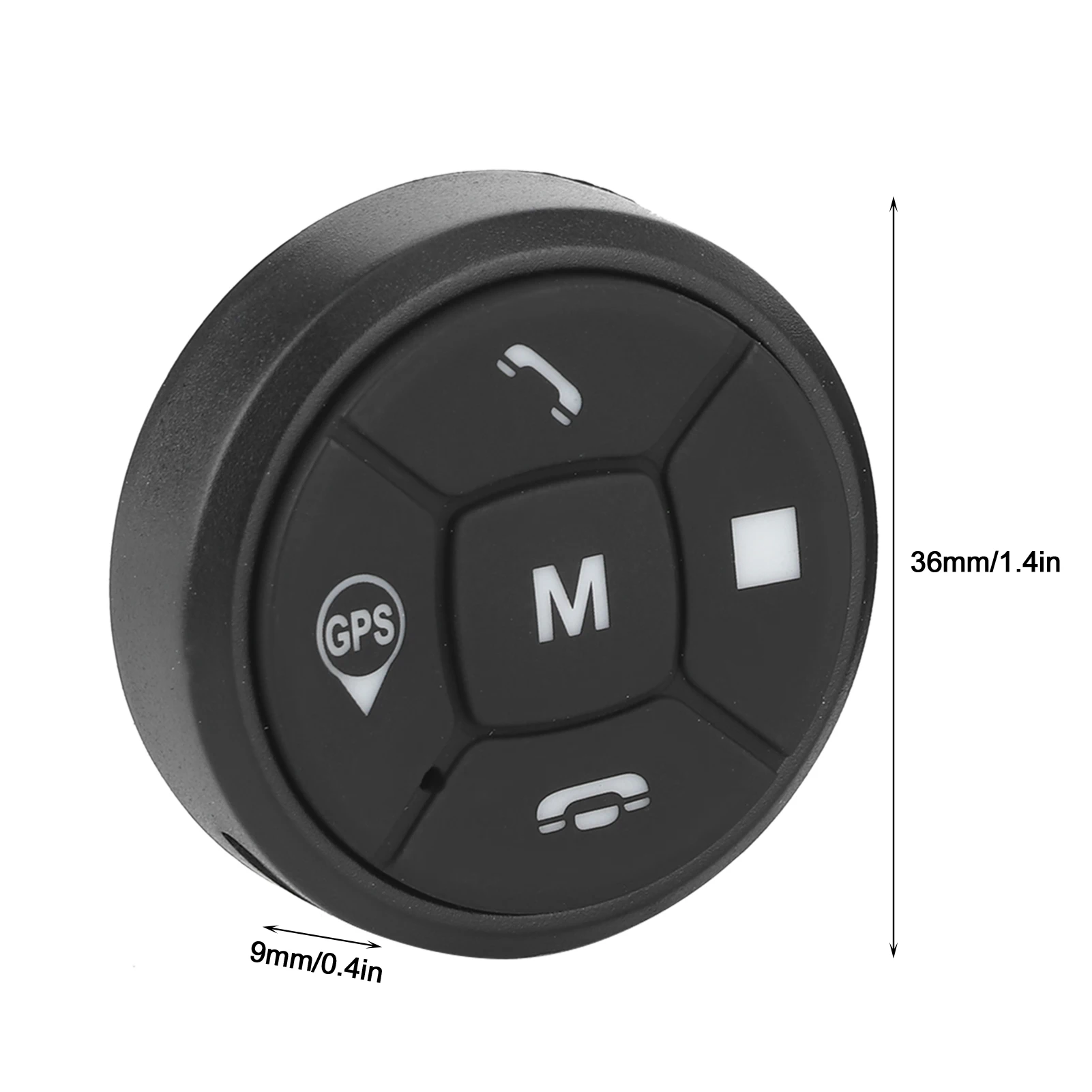 2pcs Wireless Car Steering Wheel Control Button Volume 10 Key Music GPS Navigation Radio Remote Controller Switch Wheel Buttons