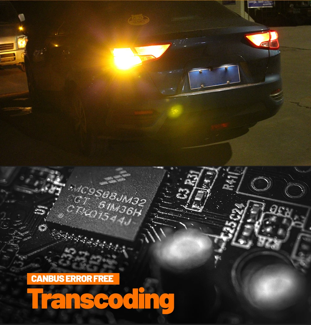 2pcs PY21W BAU15S 7507 BA15S P21W 7506 WY21W 7440A T20 3156 P27W T25 LED Turn Signal Light Turning Lamp Canbus Accessories