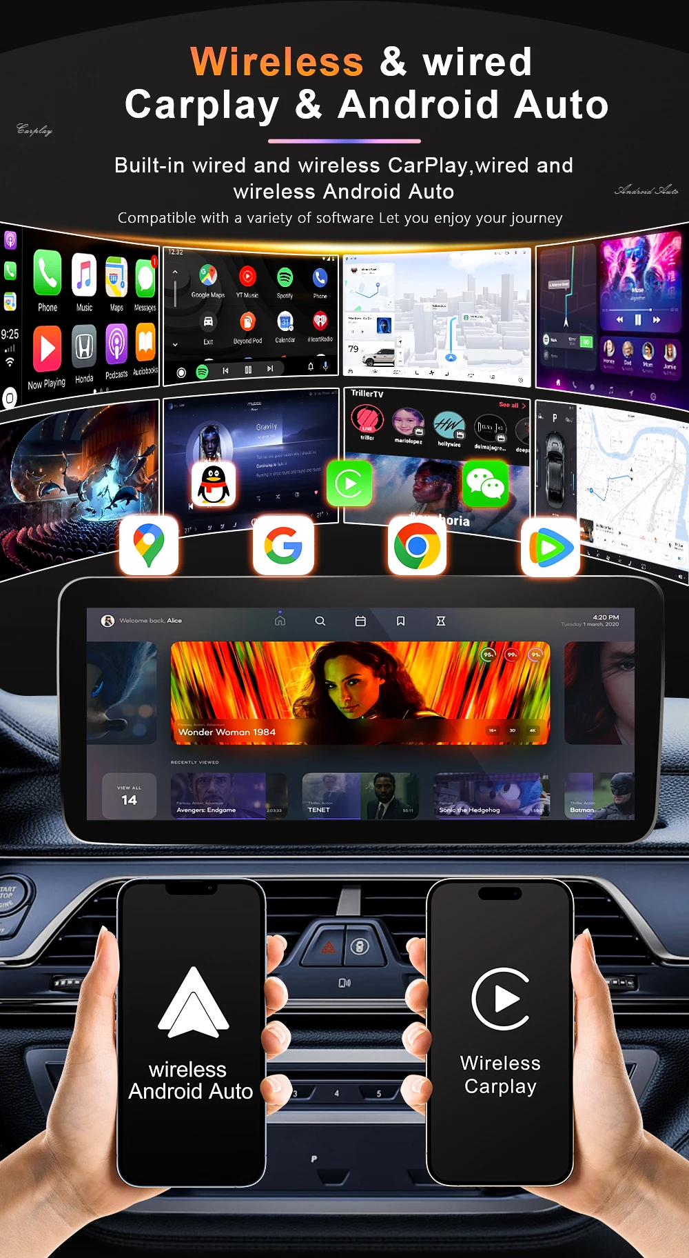 12.3 inch Car Radio For Ford Fiesta MK6 MK7 2009-2016 LHD RHD Android Multimedia Video Player GPS Wireless Carplay QLED Screen