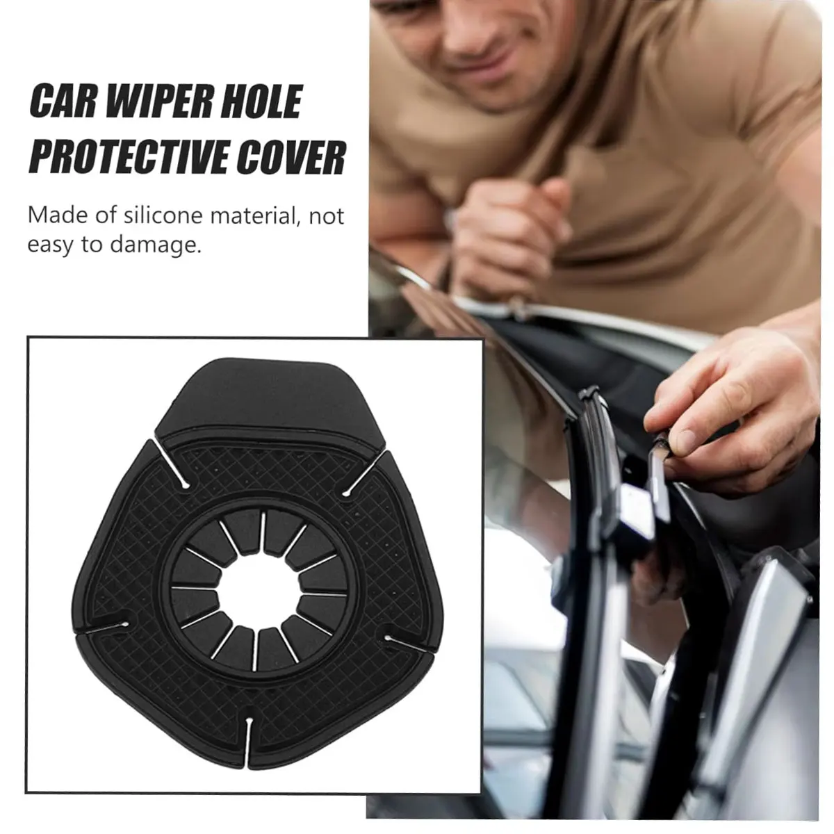 Car Windshield Wiper Protective Cover Universal for Prevent Debris Prevention Leaf Falling Wiper Bottom Hole Dustproof Cover