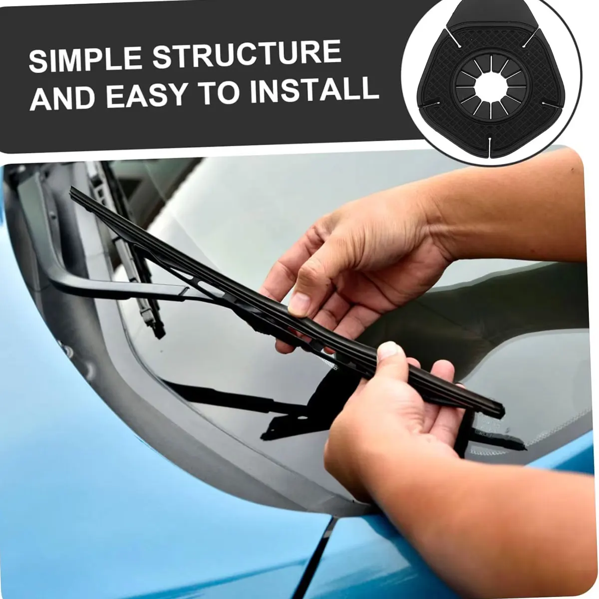 Car Windshield Wiper Protective Cover Universal for Prevent Debris Prevention Leaf Falling Wiper Bottom Hole Dustproof Cover