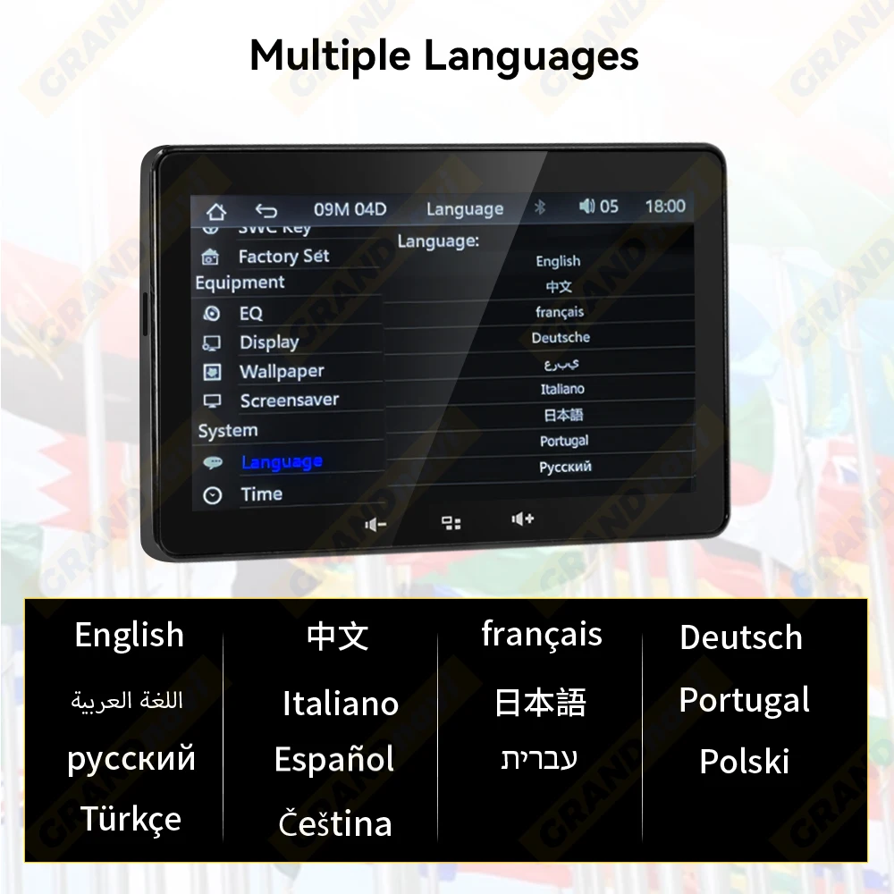 7inch MP5 Marine Boat Radio Wireless CarPlay Android Auto Waterproof IP67 Bluetooth FM AM AUX For Boat ATV UTV Yacht Golf Cart