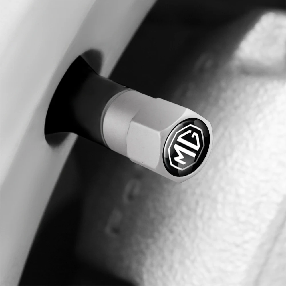 4PCS Car Tire Valve Cover Tire Stem Cover Dust Cover Accessories For Morris Garages MG ZS GS MG3 MG5 MG6 EHS EZS Hector HS TF GT