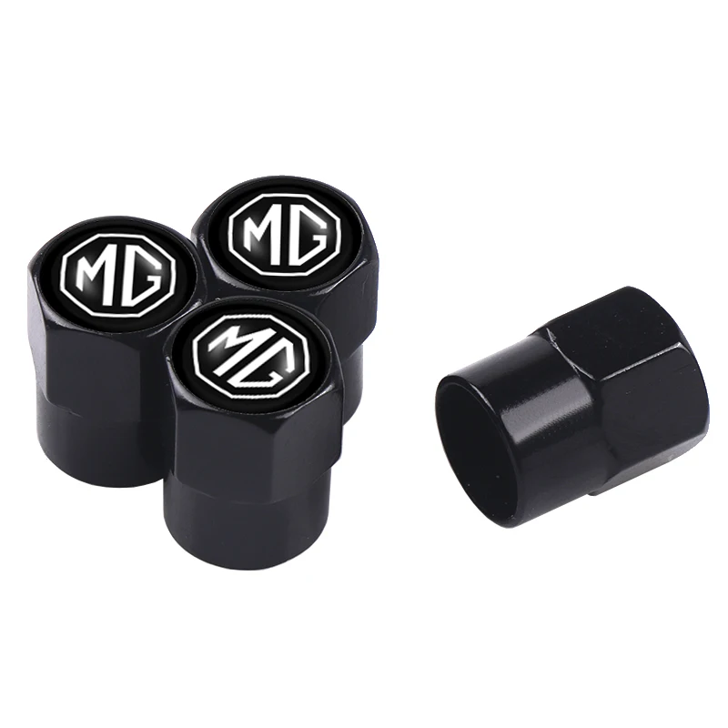 4PCS Car Tire Valve Cover Tire Stem Cover Dust Cover Accessories For Morris Garages MG ZS GS MG3 MG5 MG6 EHS EZS Hector HS TF GT