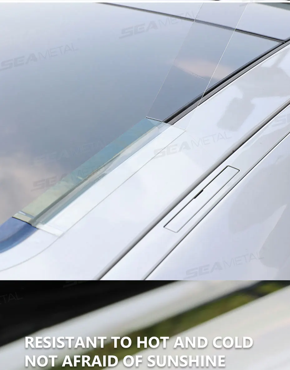 SEAMETAL 3/6M Universal Car Sunroof Sealing Strip Waterproof Sticker Noise Insulation Protector Strip Sunroof Edge Seal Stickers