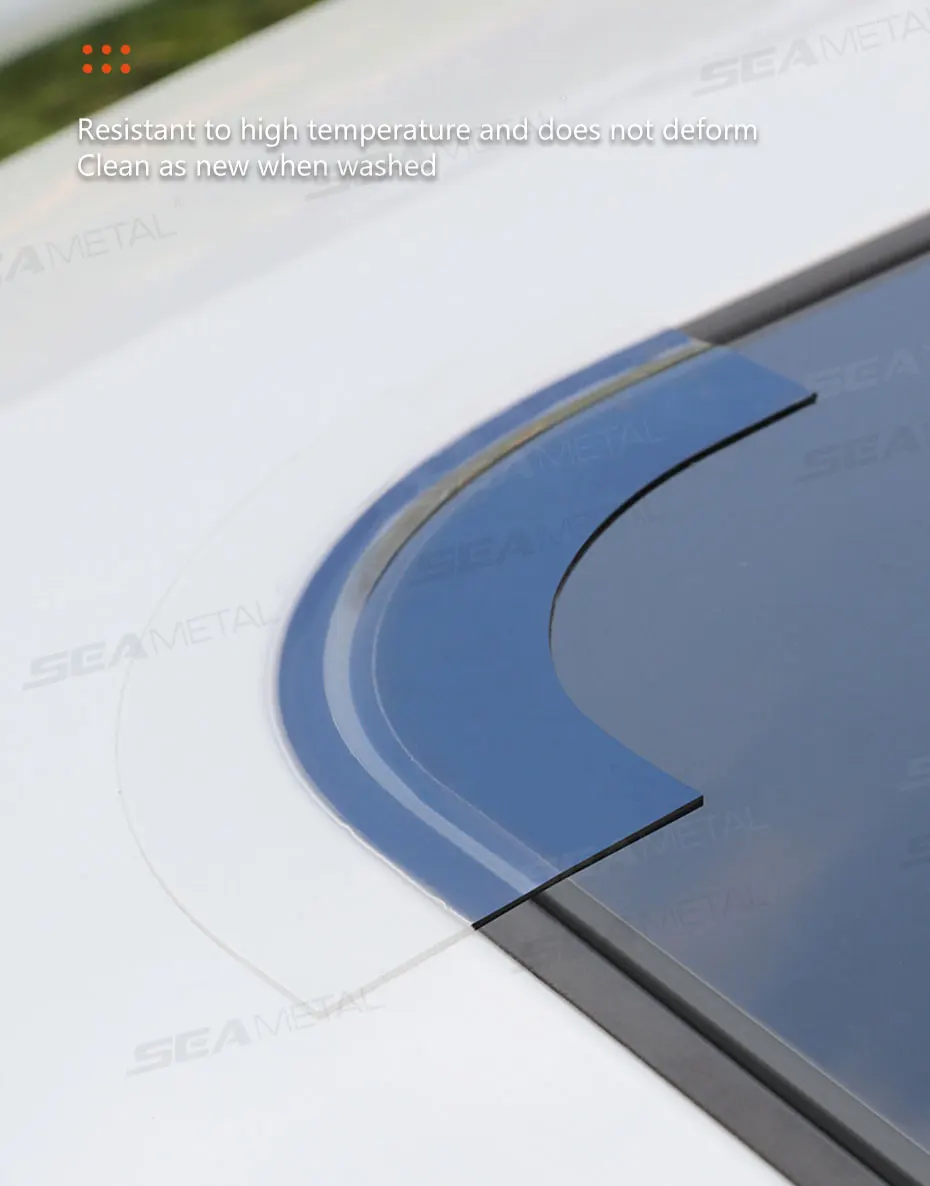 SEAMETAL 3/6M Universal Car Sunroof Sealing Strip Waterproof Sticker Noise Insulation Protector Strip Sunroof Edge Seal Stickers