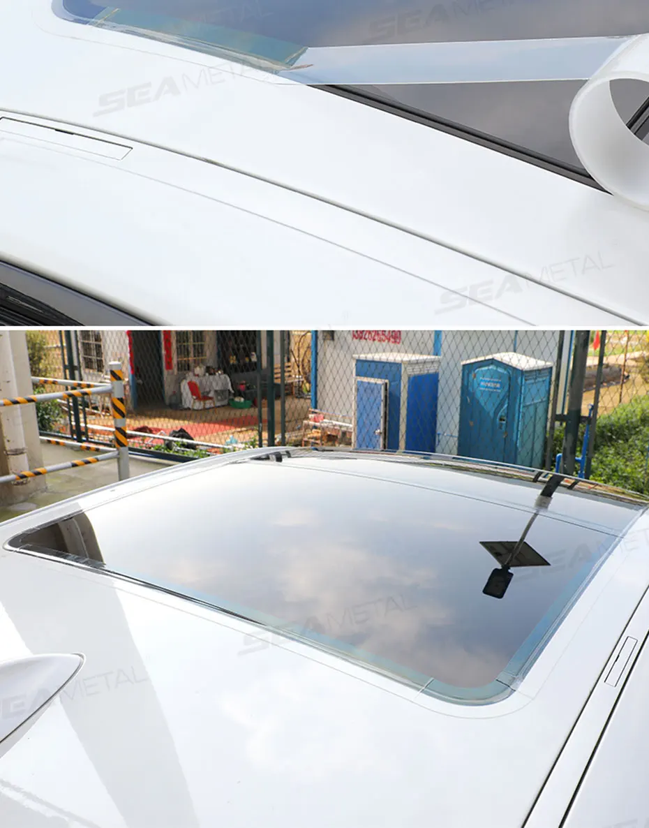 SEAMETAL 3/6M Universal Car Sunroof Sealing Strip Waterproof Sticker Noise Insulation Protector Strip Sunroof Edge Seal Stickers