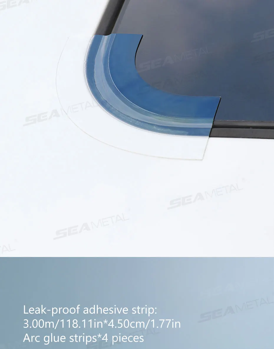 SEAMETAL 3/6M Universal Car Sunroof Sealing Strip Waterproof Sticker Noise Insulation Protector Strip Sunroof Edge Seal Stickers