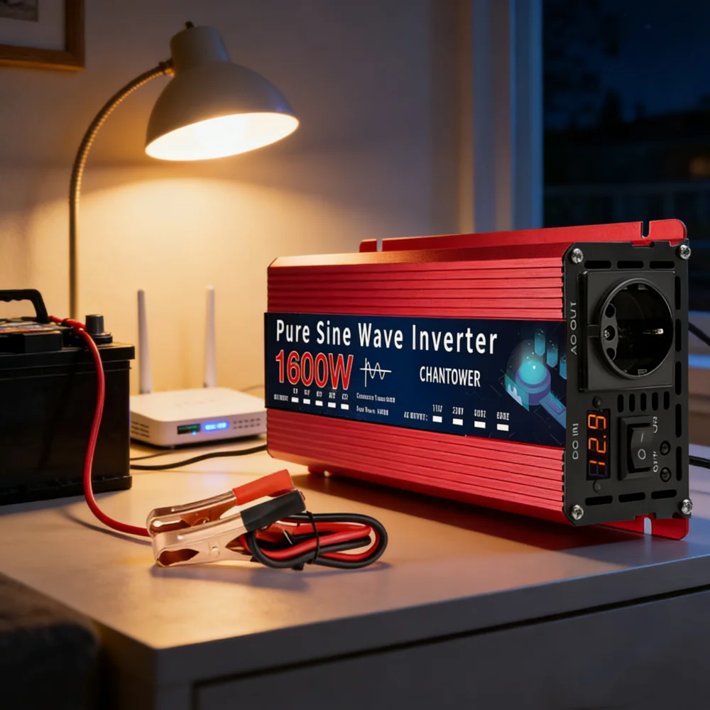 Pure Sine Wave Inverter 12V 220V 24V 110V 1600W 3000W DC To AC Portable Power Converter Car Solar Inverter