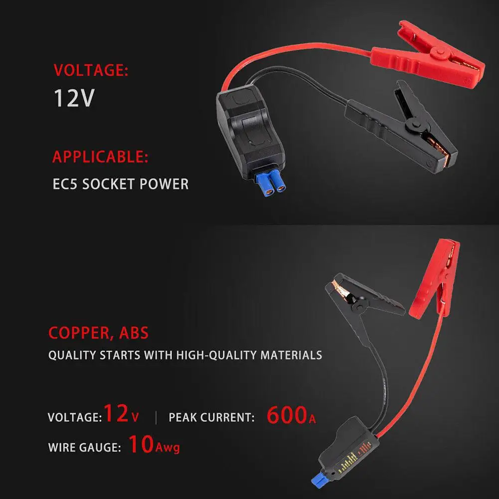 Car Emergency Power Relay Smart Clip Ignition Battery Accessories 500A Jumper System Cable Line Jump Connection Car