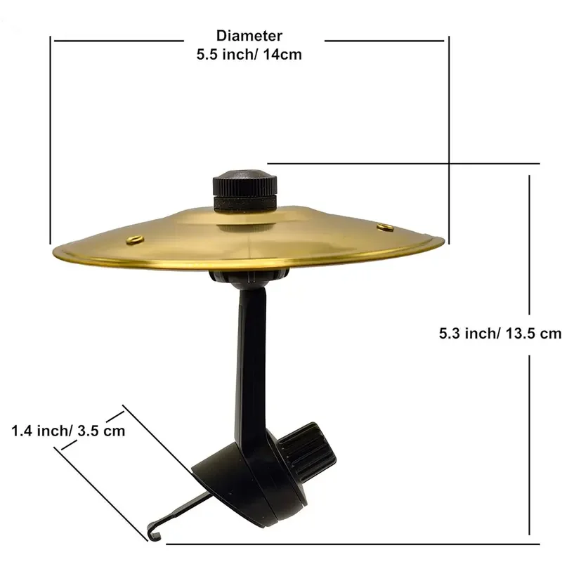 Car Cymbal Air Vent Mini Drum Crash Cymbal for Car Dashboard Compact & Durable Musical Car Accessory for Drivers
