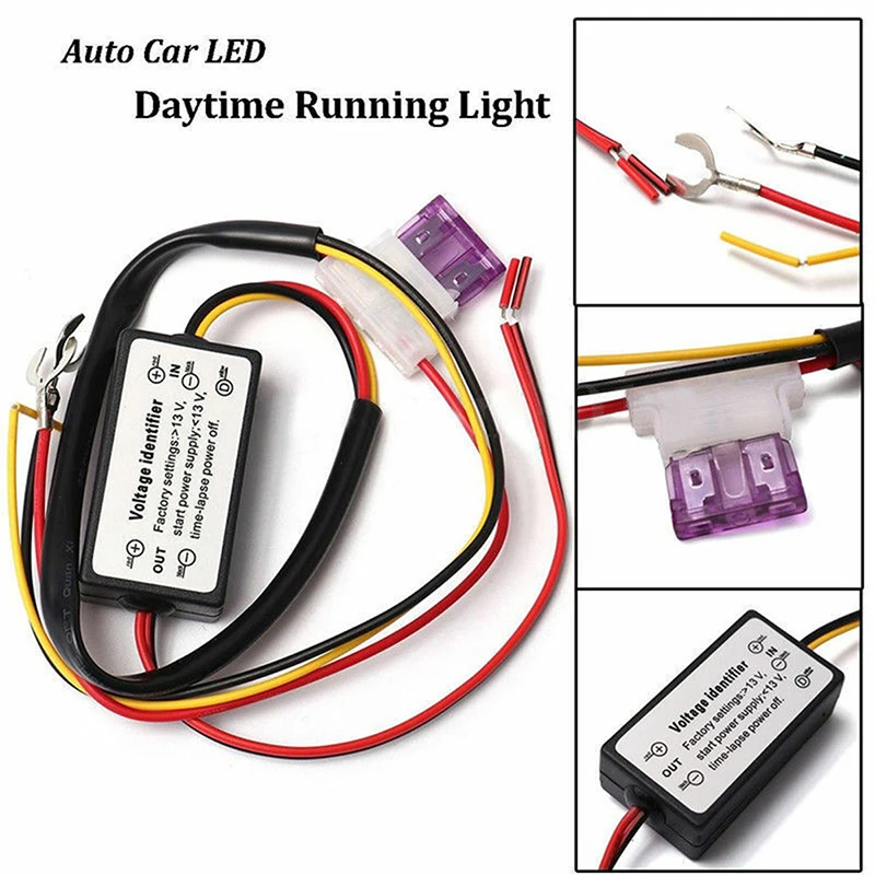 1pc DRL Controller For Car LED Daytime Running Light Auto Automatic ON/OFF Controller Module DRL Relay Kits