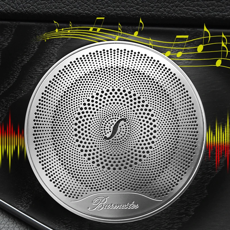 2pcs Speaker Cover for Mercedes Benz W213 W205 X253 E C GLC Class Car Door Sound Cover Speaker Decoration Interior Accessories