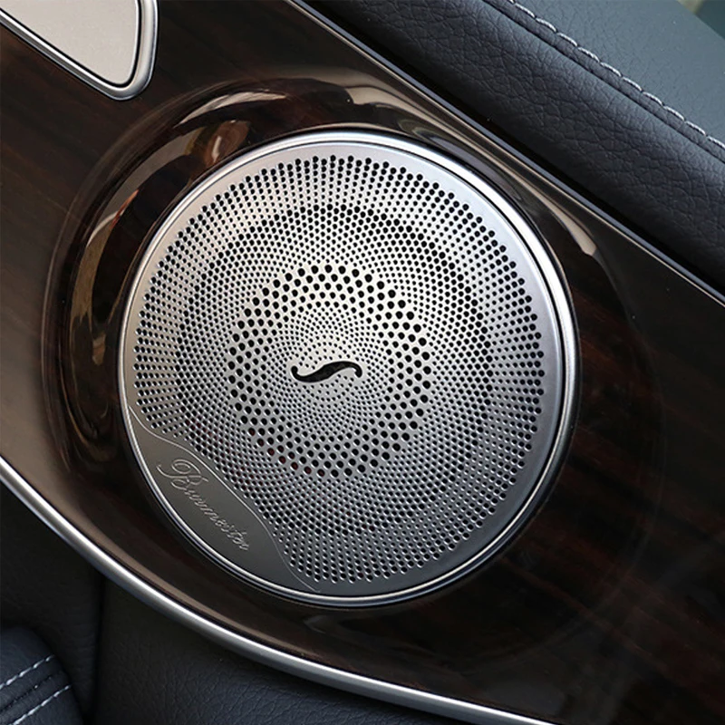 2pcs Speaker Cover for Mercedes Benz W213 W205 X253 E C GLC Class Car Door Sound Cover Speaker Decoration Interior Accessories
