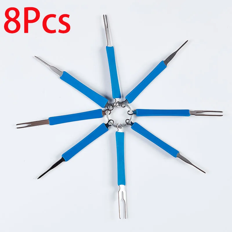 8-38Pcs Car Terminal Removal Tool Kit Depinning Tool Electrical Connector Pin Removal Car Optional Wire Terminal Removal Tools