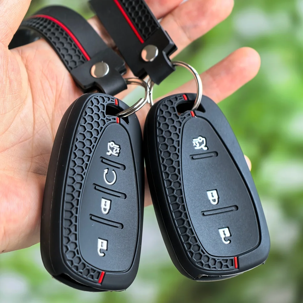 Keychain For Chevrolet Onix Equino Orlando Cruze Spark Sonic Camaro Volt Bolt Trax Malibu Blazer Traverse Seeker Car Key Cover