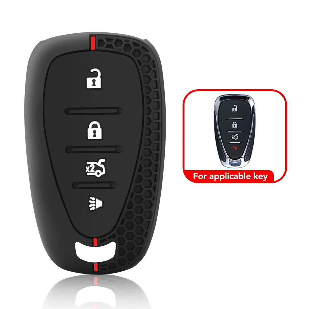 Keychain For Chevrolet Onix Equino Orlando Cruze Spark Sonic Camaro Volt Bolt Trax Malibu Blazer Traverse Seeker Car Key Cover