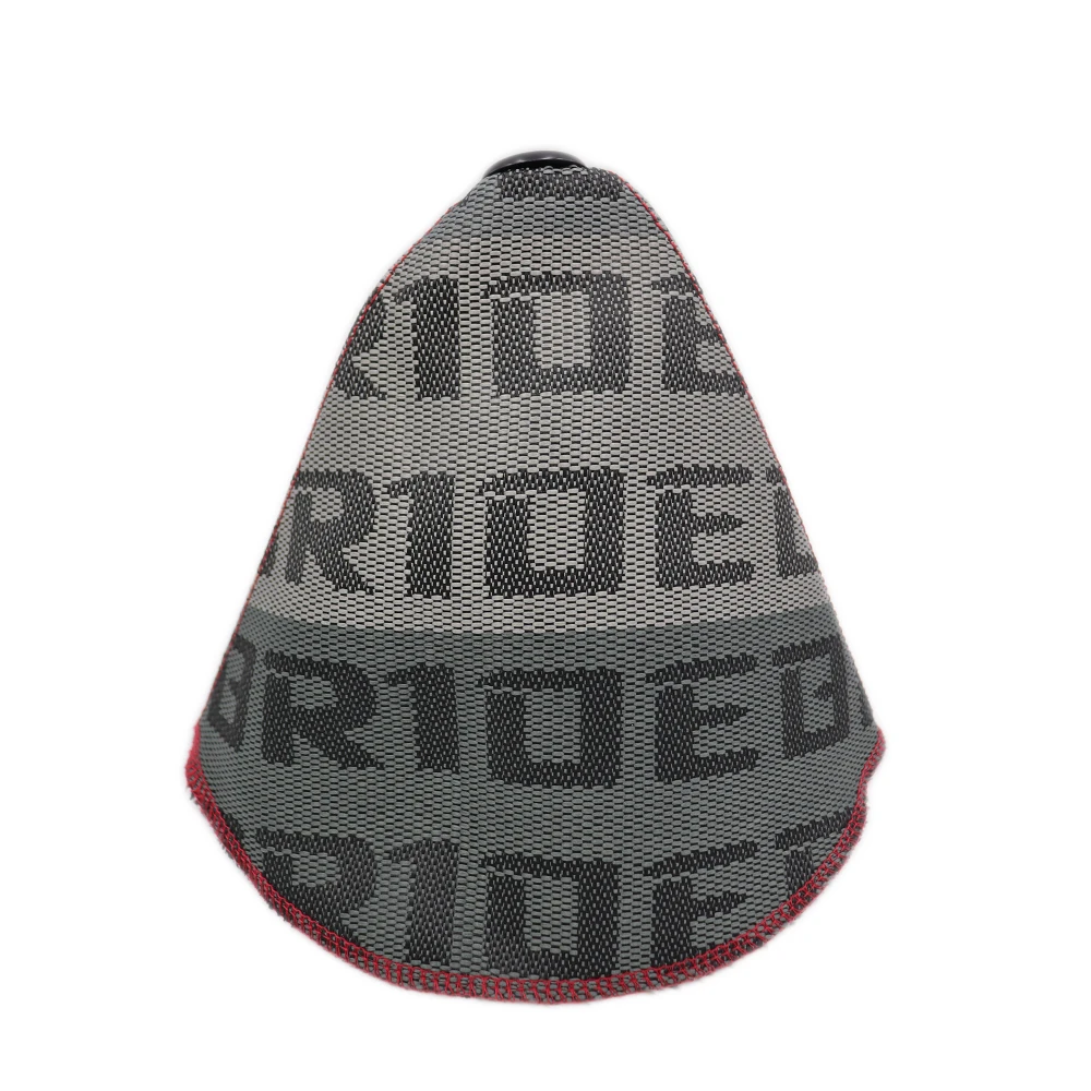 JDM Style Canvas Universal Shift Lever Knob Boot Cover Racing Shift Knob Collars