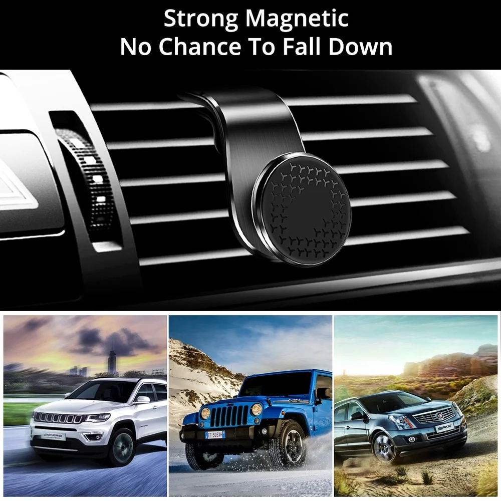Magnetic Car Phone Holder Stand Air Vent Mount GPS Smartphone Support For iPhone Samsung Xiaomi Huawei Universal 360° Rotation