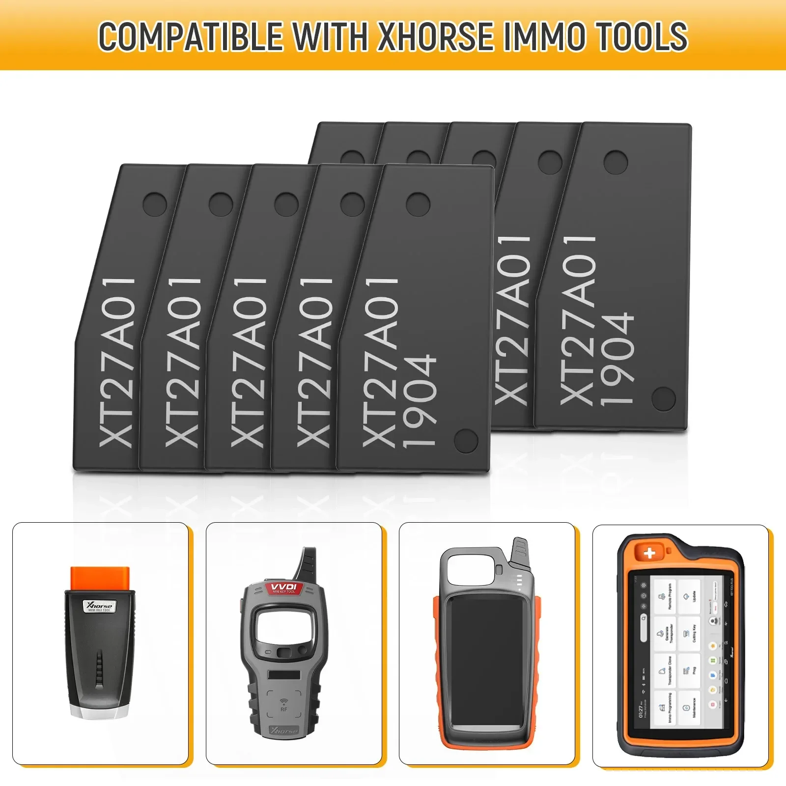 5/10/20pcs Xhorse VVDI XT27A Super Chip for ID46/40/43/4D/8C/8A/T3/47 XT27A01 Transponder Chip for VVDI2 VVDI Mini Key Tool